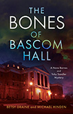 Bones of Bascom Hall: cover depicting Bascom Hall at night, a dark, cloudy sky looming above it. The image has a rainbow filter over it, but the ominous quality of the picture means that the color does not add any joviality to the cover.
